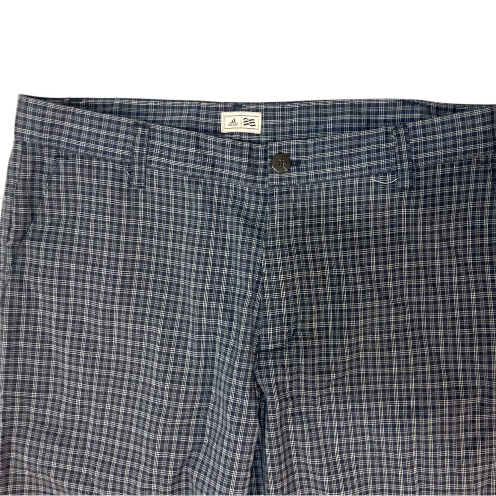 🏌️‍♂️Adidas ClimaCool Golf Pants ⛳️🏁 Size 33x34 🩶 Plaid Athletic Fit 💨 Stretch
